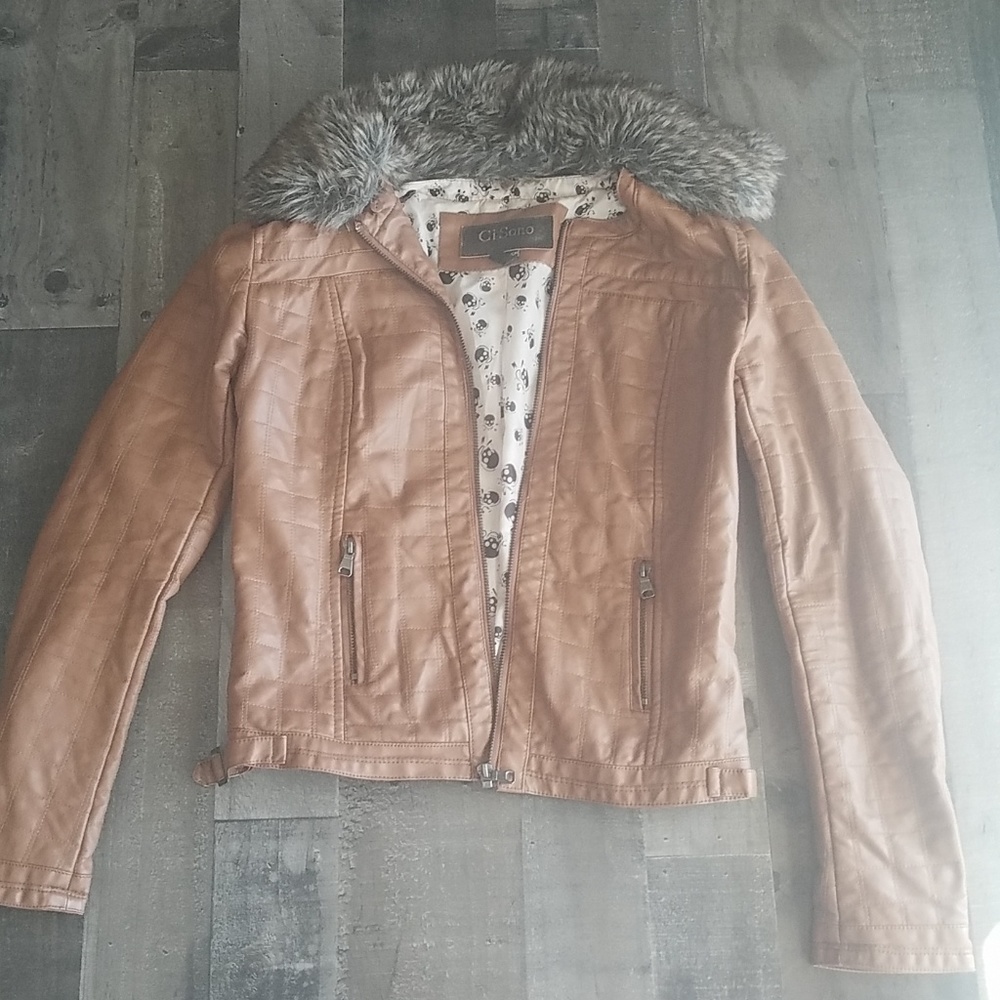 Fur collar jacket